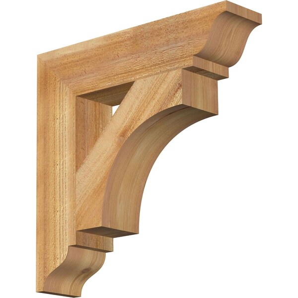 Ekena Millwork Westlake Traditional Rough Sawn Bracket, Western Red Cedar, 4"W x 18"D x 18"H BKT04X18X18WTL01RWR - main